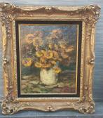 Huile sur toile fleurs signe Herman courtens, Antiek en Kunst, Ophalen of Verzenden