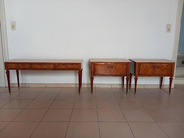 Vintage dressoir uit de jaren 70, set van 3, Huis en Inrichting, Kasten | Ladekasten, Gebruikt, Minder dan 100 cm, 25 tot 50 cm