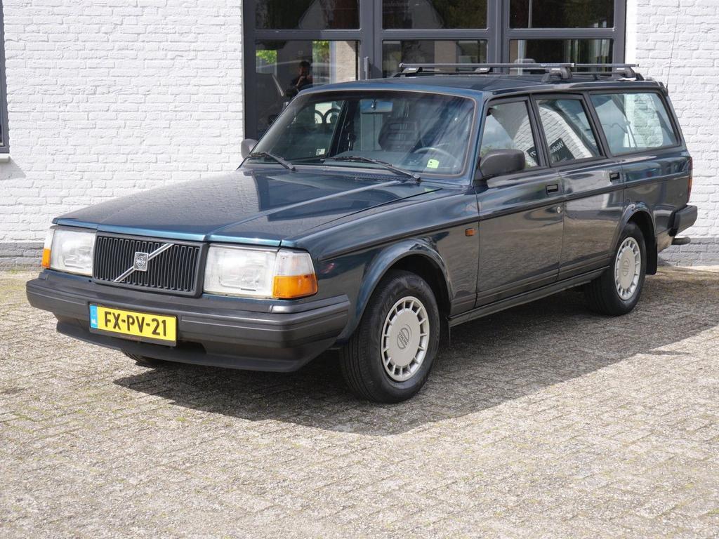 Volvo 240 2.3i Polar 2e Eigenaar Origineel Nederlands, Auto's, Volvo, Trekhaak, Bedrijf, Grijs, Groen