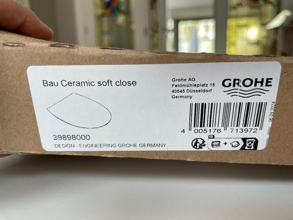 NIEUWE WC-bril Grohe soft close, Enlèvement, Neuf, Pierre, Toilettes