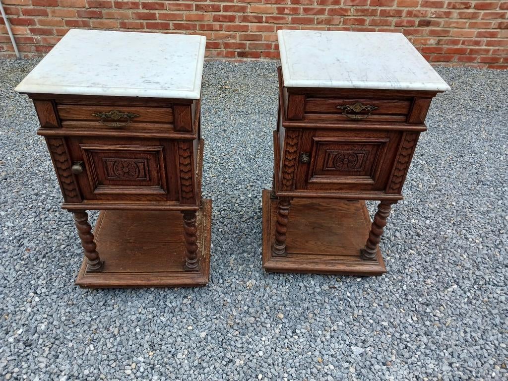 2 nachtkastjes, Antiek en Kunst, Ophalen