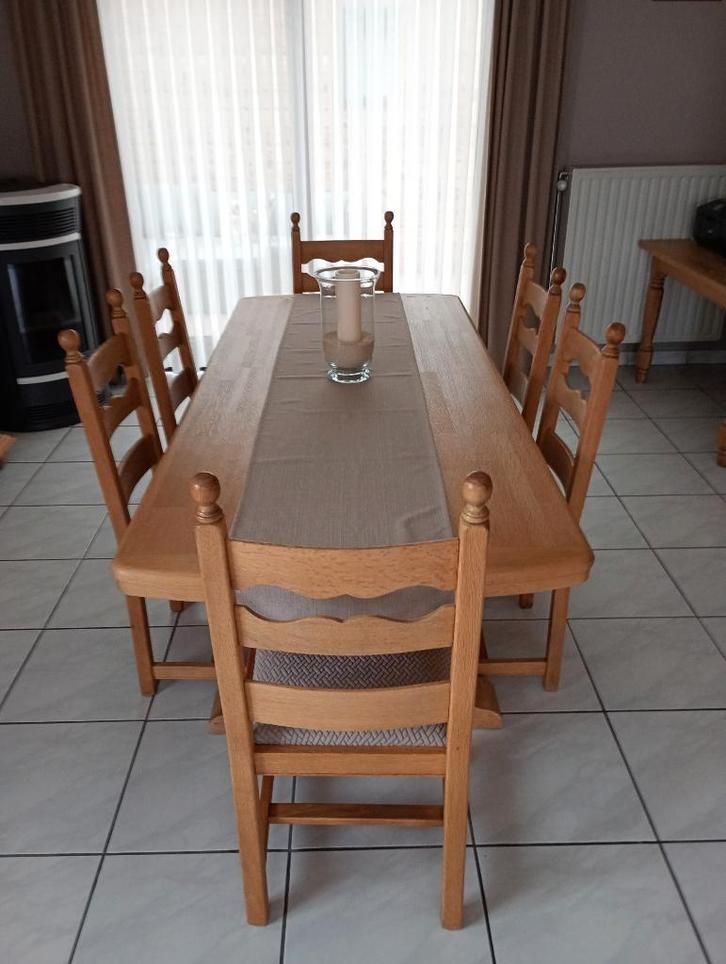 eetplaats, Huis en Inrichting, Complete eetkamers, Gebruikt, 4 tot 6 stoelen, Ophalen