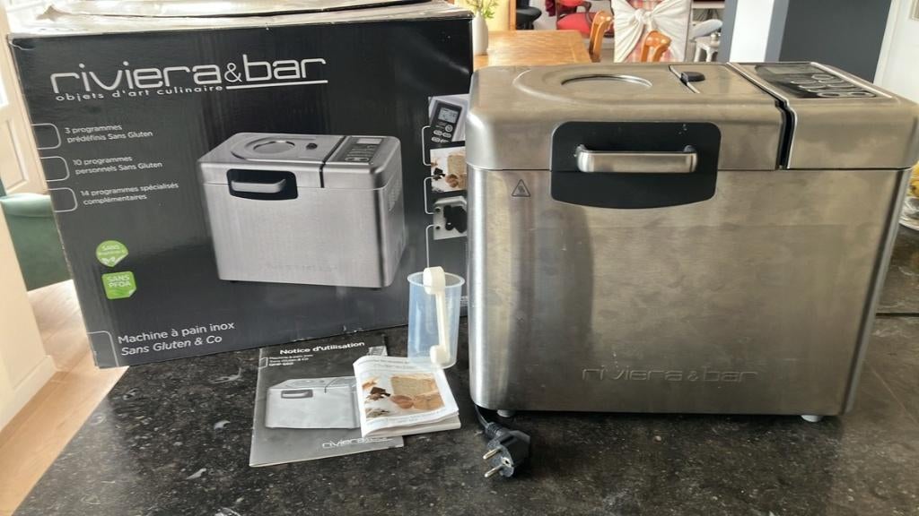 Machine à pain Riviera & Bar QMP660, Kijkvenster, Zo goed als nieuw, 400 tot 800 gram deeg, Ophalen