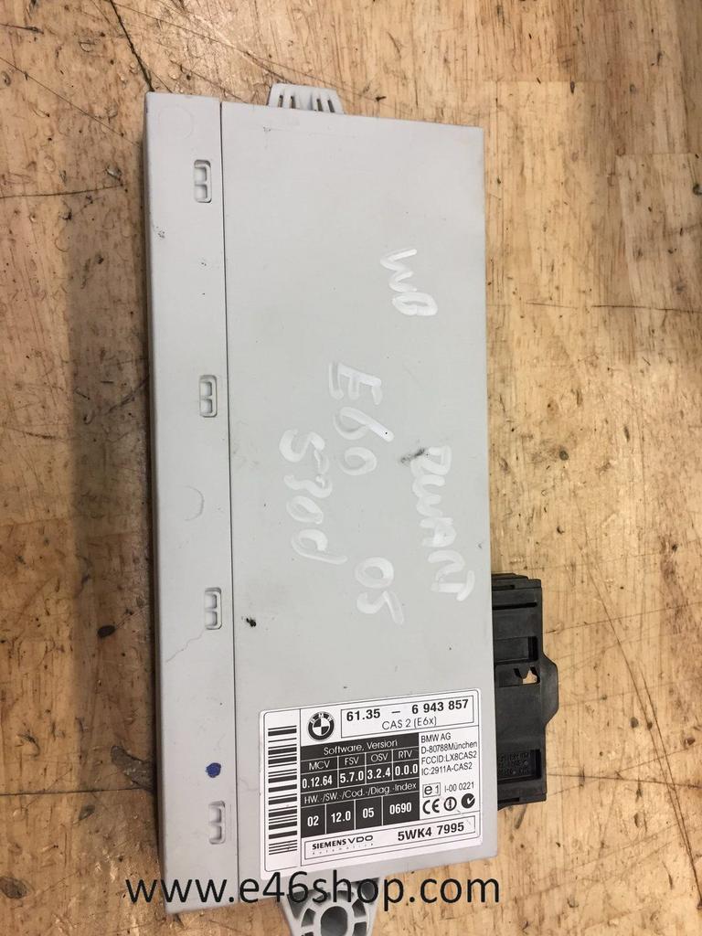 BMW E60 E61 530D 2005 CAS2 oe 6943857, Gebruikt, -, -, Ophalen of Verzenden