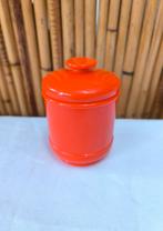 Vintage Emsa West-Germany oranje plastic pot uit 1970, Ophalen of Verzenden, Huis en Inrichting