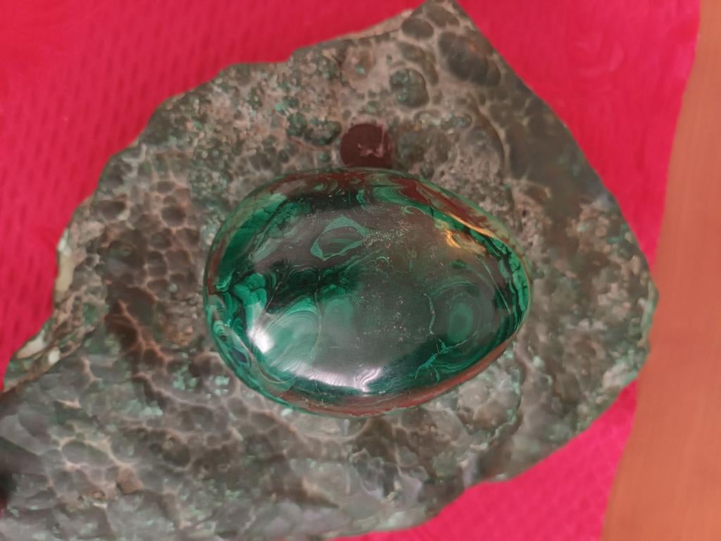 Magnifique pièce en Malachite RDC de 12kg, Collections, Minéraux & Fossiles