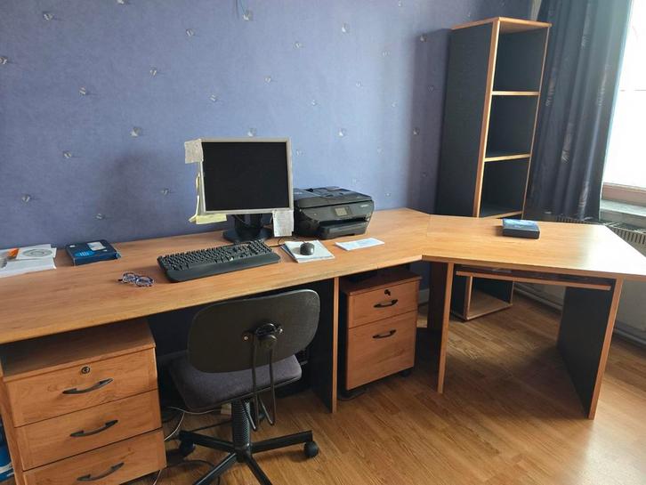 Grand ensemble bureau et étagères, Maison & Meubles, Bureaux, Enlèvement