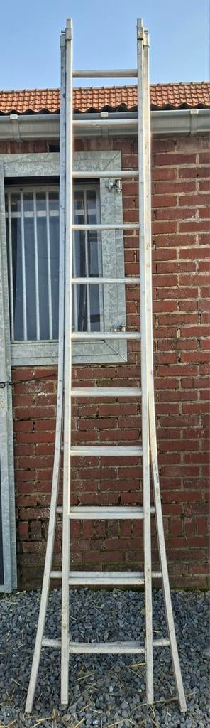2-delige ladder, Ophalen, Gebruikt, Ladder, Opvouwbaar of Inschuifbaar
