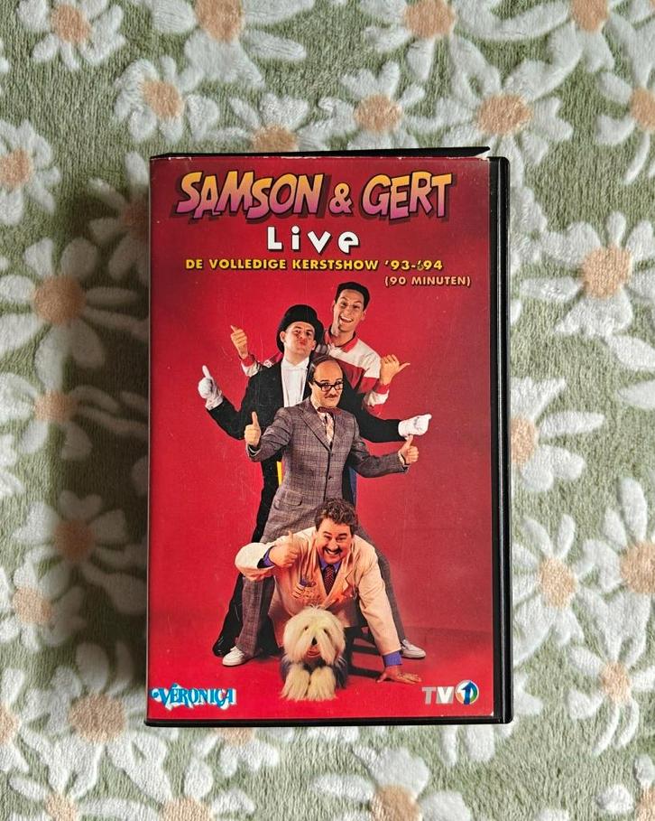 VHS - Samson & Gert - Kerstshow 1993/1994 - Vintage - €10, Cd's en Dvd's, VHS | Kinderen en Jeugd, Gebruikt, Overige soorten, Overige typen