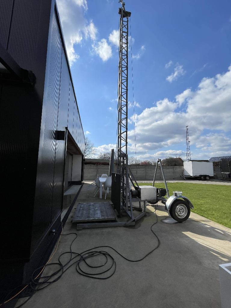 bouw-lift, Ophalen, Hijswerktuig