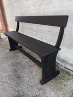 Magnifique canapé en bois noir... longueur 1m60.., Enlèvement ou Envoi