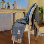 Alpaca Wol Dekentje Blauw 200x140cm uit Peru, Envoi, Neuf