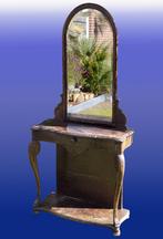 toilettafel met spiegel, Huis en Inrichting, Tafels | Kaptafels, Gebruikt, 50 tot 100 cm, 150 tot 200 cm, Hout