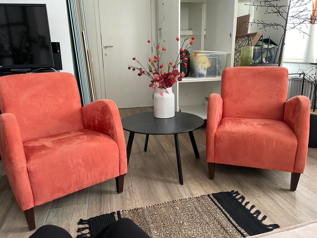2 x oranje zetel, Ophalen, Gebruikt