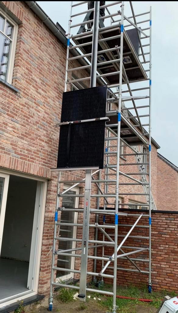 Solarlift voor op stelling, Bricolage & Construction, Échafaudages, Utilisé, Enlèvement