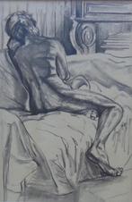 IRENE VANDENAMEELE / NAAKT / ORIGINEEL / 45x35cm /  KADER, Enlèvement ou Envoi