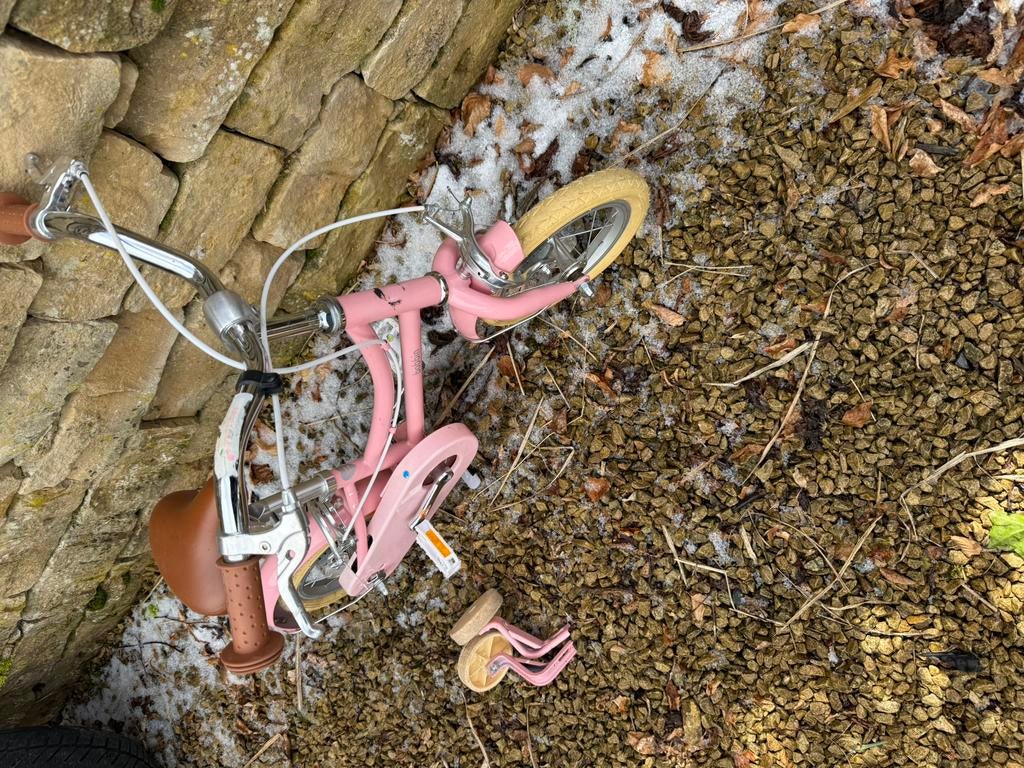 Velo pour enfant bobbin rose, Vélos & Vélomoteurs, Enlèvement, Utilisé, 14 pouces ou moins