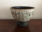 Mooie grote bloempot keramiek op voet retro vintage, Tuin en Terras, Ophalen of Verzenden, Zo goed als nieuw