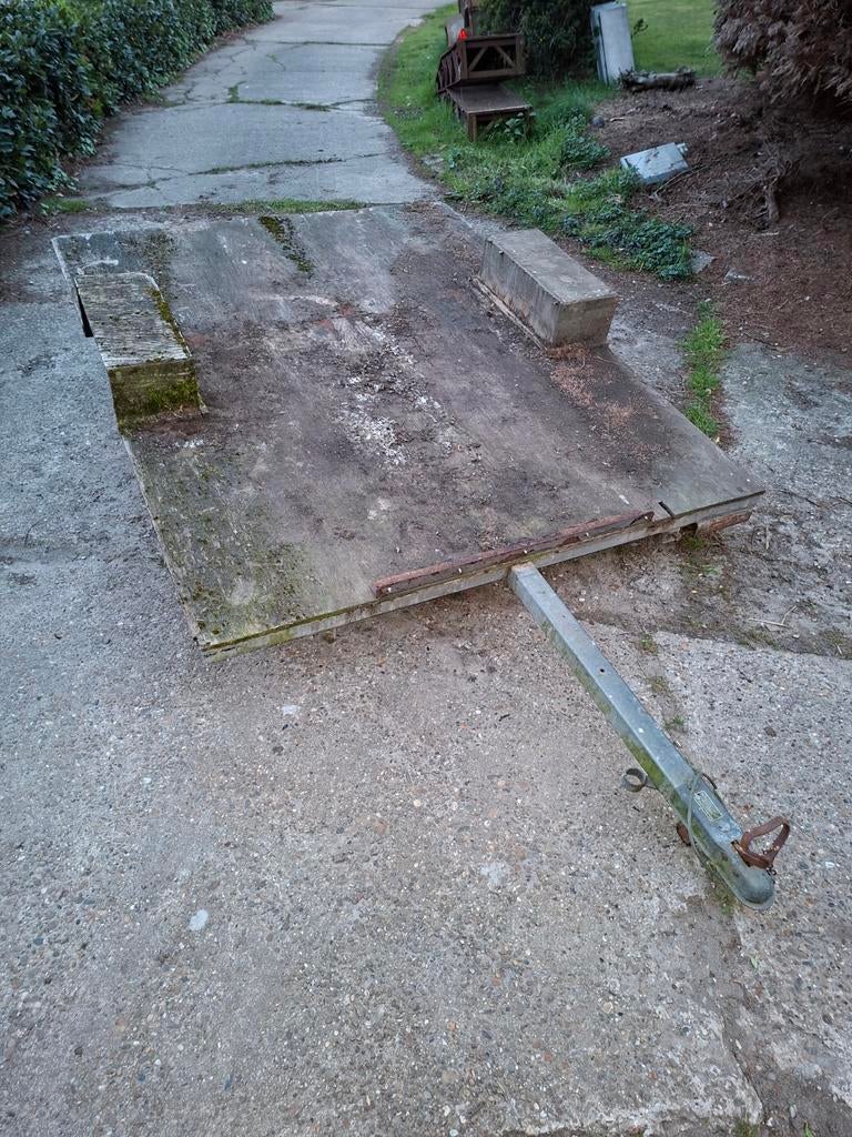 Aanhangwagen, kar, platte wagen, 750kg, Enlèvement, Utilisé