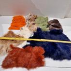 Set van 8 rabbit skin fur , verschillende kleurtinten  nieuw, Ophalen of Verzenden, Nieuw