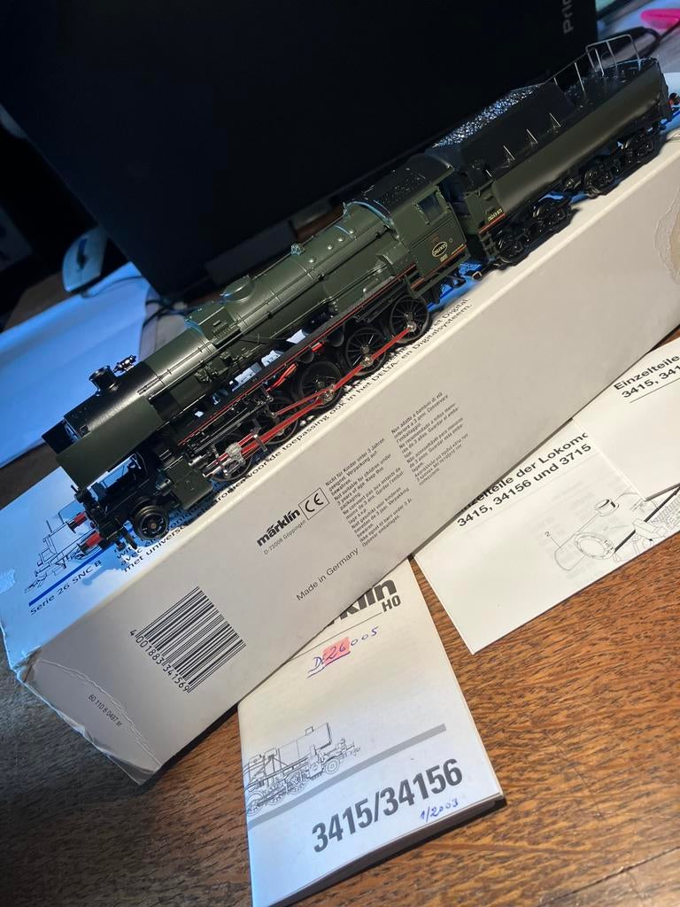 Marklin HO 34156 Serie 26 NMBS AC Delta Mint, Wisselstroom, Locomotief, Ophalen of Verzenden, Zo goed als nieuw