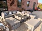 7 delige loungeset met kussen + prachtige tafel, Ophalen, Gebruikt, Aluminium, Tuinset