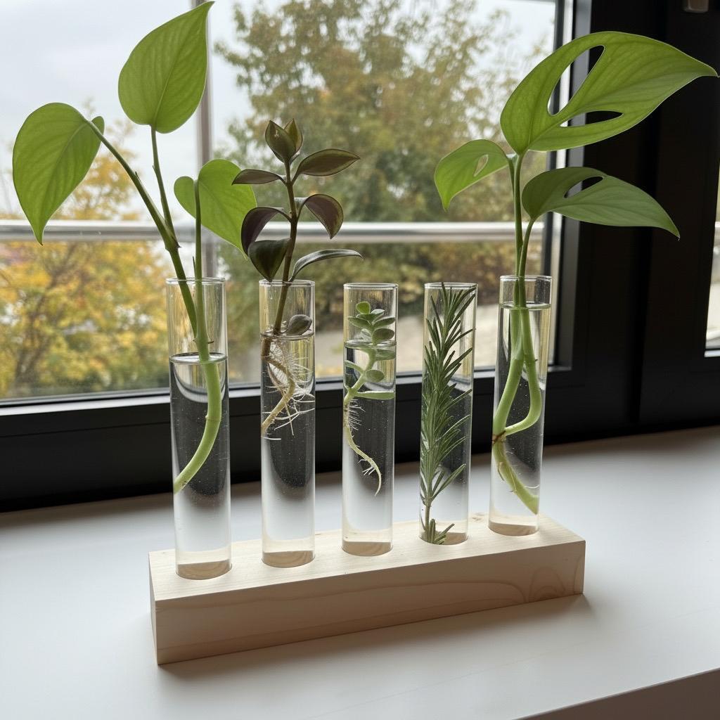 Stekstation met glazen buisjes, Jardin & Terrasse, Produits de culture, Enlèvement ou Envoi, Comme neuf