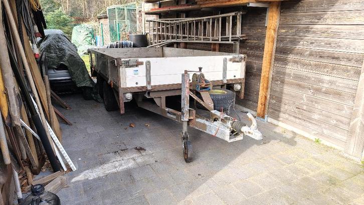 BCW Geremde Dubbelasser 300x167cm (MTM 2000kg) - Keuring OK, Auto diversen, Aanhangers en Bagagewagens, Gebruikt, Ophalen