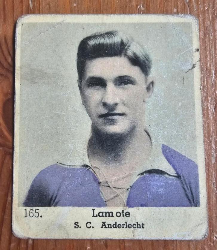 1930s (pre panini) Lecocq 165. Marcel Lamote SC Anderlecht, Hobby en Vrije tijd, Stickers en Plaatjes, Zo goed als nieuw, Plaatje