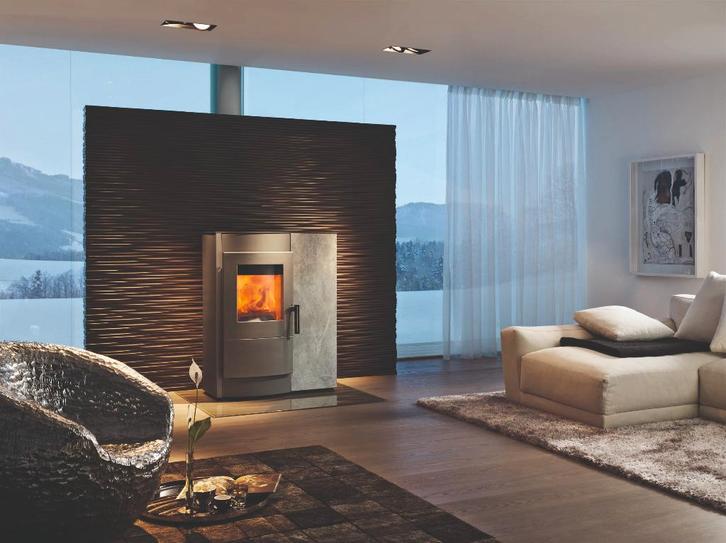 Pelletkachel Rika Induo II: Pellet- houtkachel in één, Maison & Meubles, Accessoires pour la Maison | Autre, Neuf, Enlèvement ou Envoi