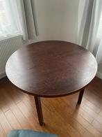 Ronde houten tafel (diameter 100 cm), Huis en Inrichting, Ophalen, Gebruikt, 50 tot 100 cm, 50 tot 75 cm