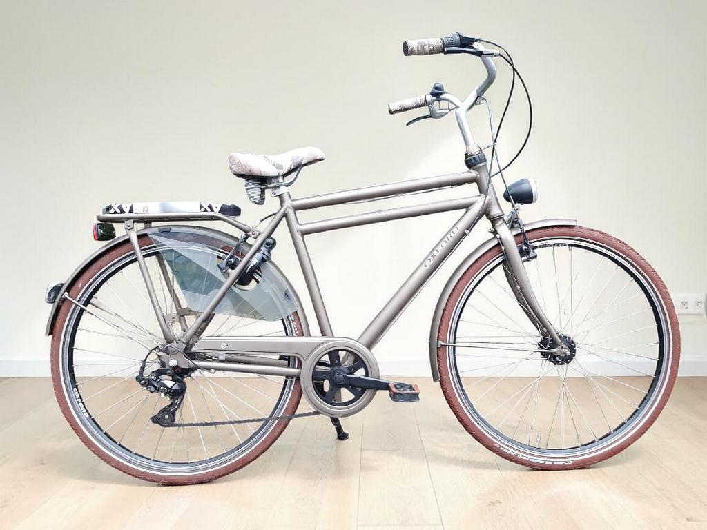 7v Oxford herenfiets NIEUWSTAAT MET KETTINGSLOT! -70% !!!, Fietsen en Brommers, Velgrem, Versnellingen, Zo goed als nieuw, 53 tot 57 cm