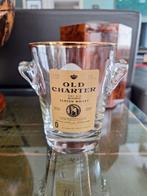 Vintage Glazen Ijsemmer 23-karaats Bladgoud, Verzamelen, Ophalen of Verzenden