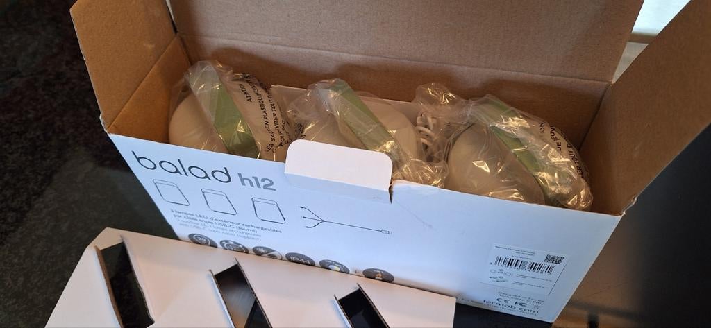 Fermob Balad H12 lampen nieuw in de doos, Huis en Inrichting, Led-lamp, Minder dan 30 watt, Soft of Flame, Nieuw