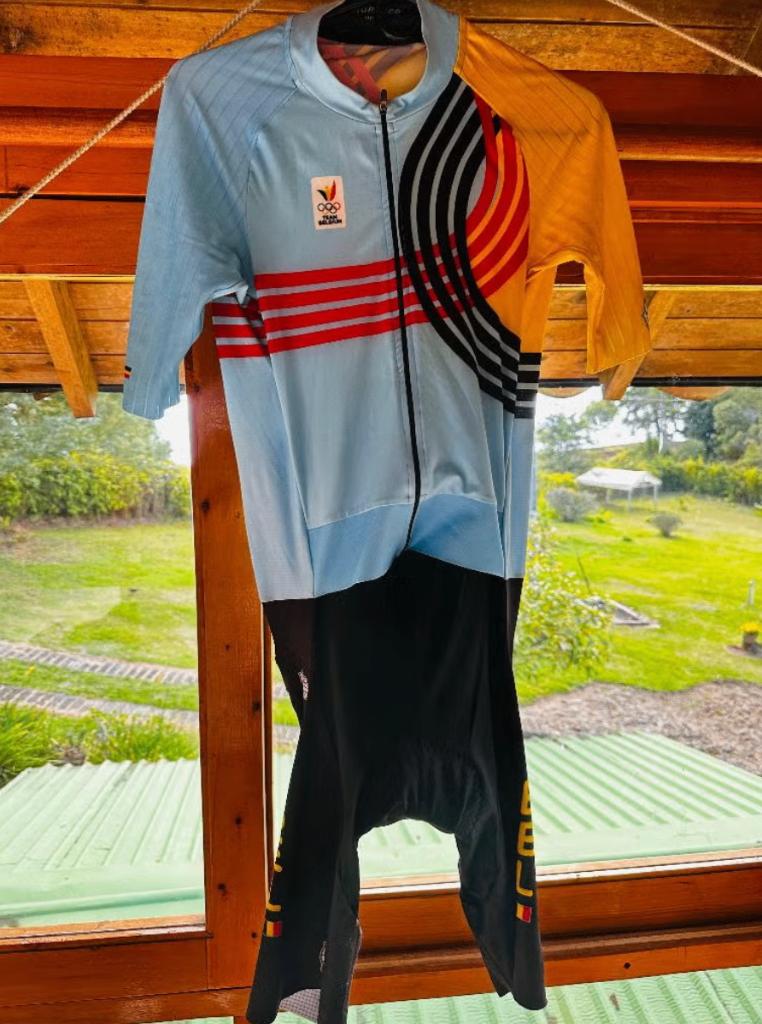 Olympisch aeropak - Wout van Aert - Prototype, Vêtements d'extérieur, M, Comme neuf, Enlèvement