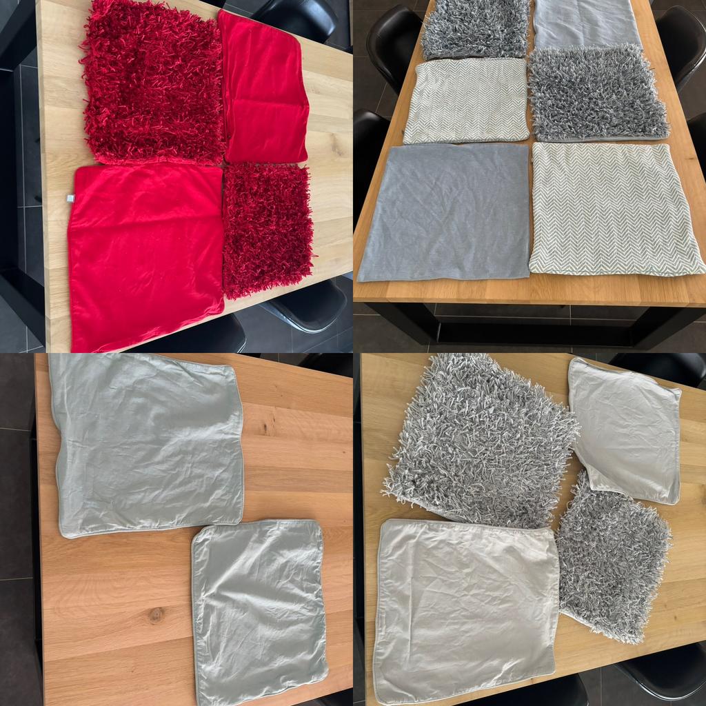 Set sier kussenslopen, Maison & Meubles, Accessoires pour la Maison | Coussins, Enlèvement, Comme neuf, Rouge