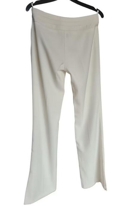 Witte damesbroek flared S 36 nieuw. Handgemaakt!, Kleding | Dames, Broeken en Pantalons, Nieuw, Maat 36 (S), Lang, Verzenden