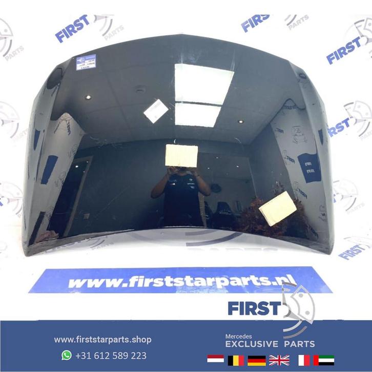 W176 motorkap Mercedes A Klasse 2012-2018 origineel wit zwar, Auto-onderdelen, Carrosserie, Motorkap, Mercedes-Benz, Voor, Gebruikt
