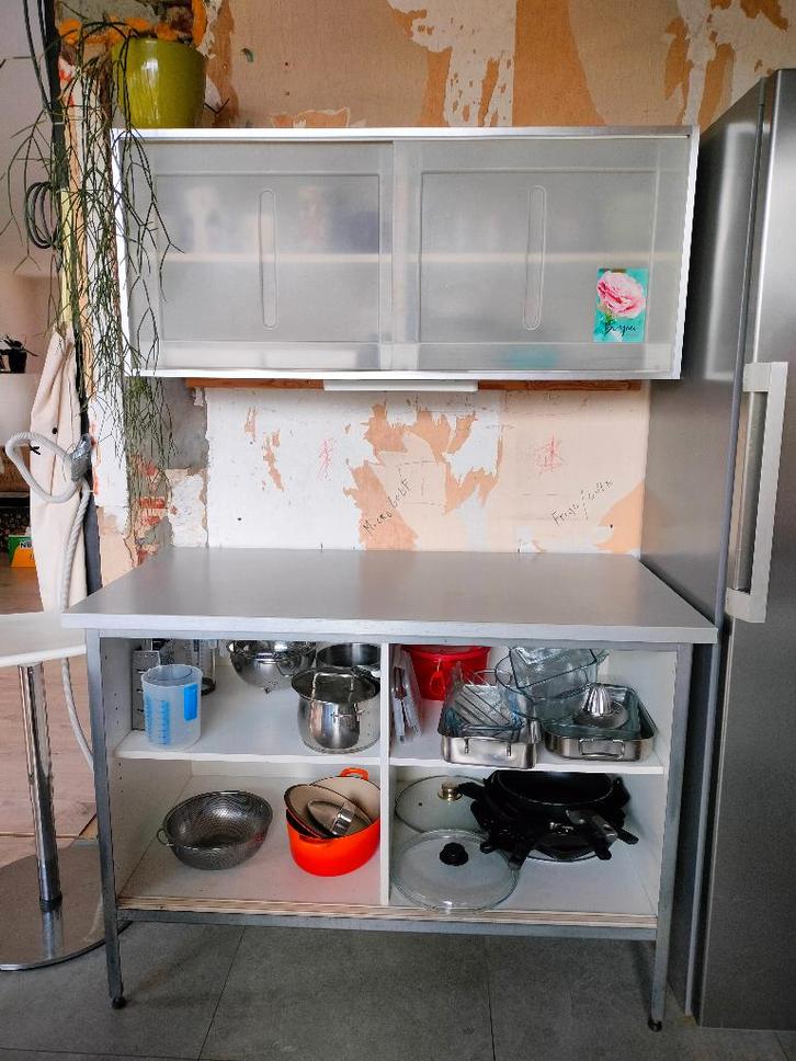 Armoire de cuisine gratuite, Maison & Meubles, Cuisine | Cuisines complètes, Utilisé, Blanc, Enlèvement