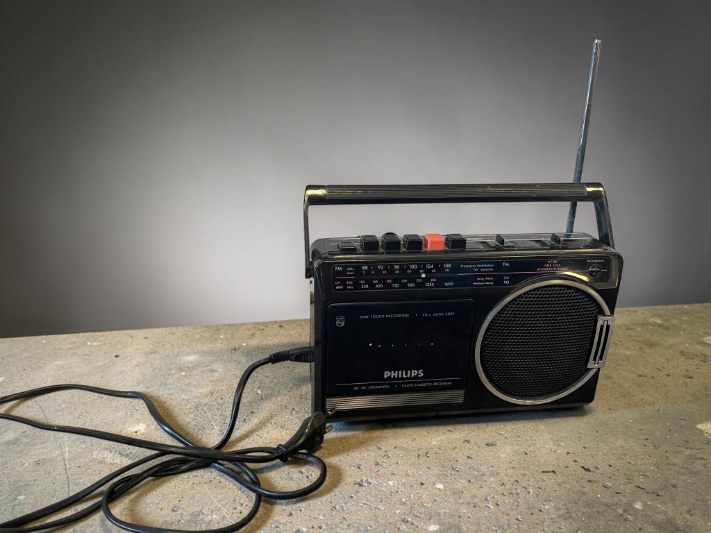 radio vintage PHILIPS type D7182/60 R, Enlèvement, Utilisé, Radio