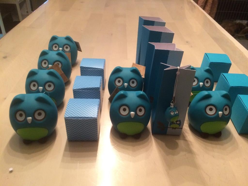 Uiltje blauw Doosjes collectie UITVERKOOP, Enfants & Bébés, Cadeaux d'accouchement & Assiettes de naissance, Neuf, Cadeau d'accouchement