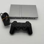 SONY PS2 Slim console - zilver - in een redelijke staat, Enlèvement ou Envoi, Avec 1 manette, Utilisé, Argent