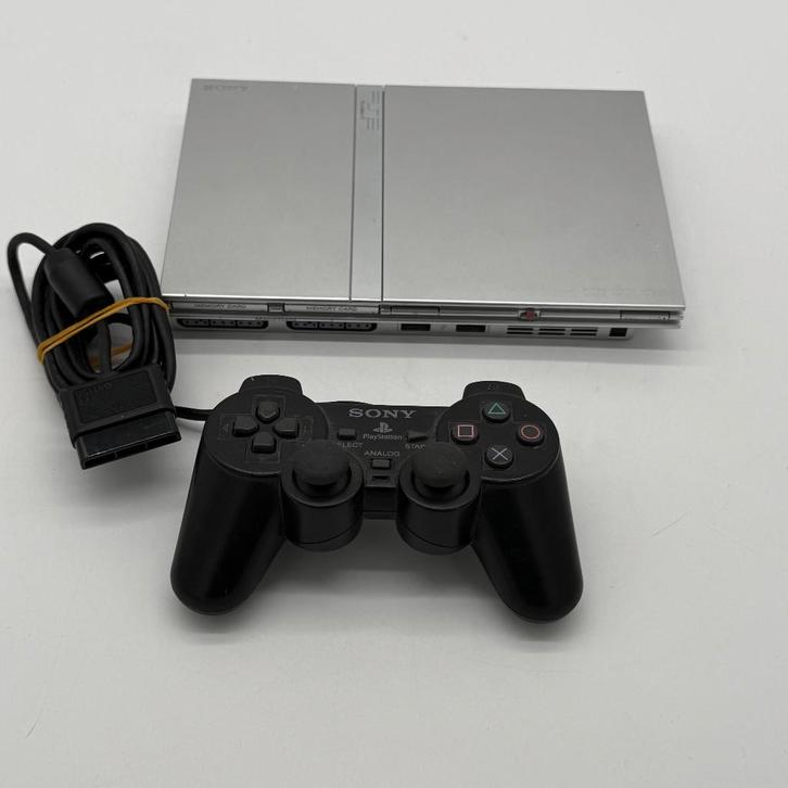 SONY PS2 Slim console - zilver - in een redelijke staat, Consoles de jeu & Jeux vidéo, Consoles de jeu | Sony PlayStation 2, Utilisé
