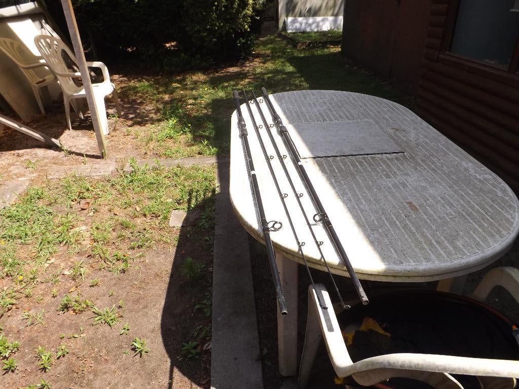 2 karper hengels van SHAKESPEARE 11 ft, Sports nautiques & Bateaux, Pêche à la ligne | Carpes, Enlèvement, Utilisé, Canne à lancer