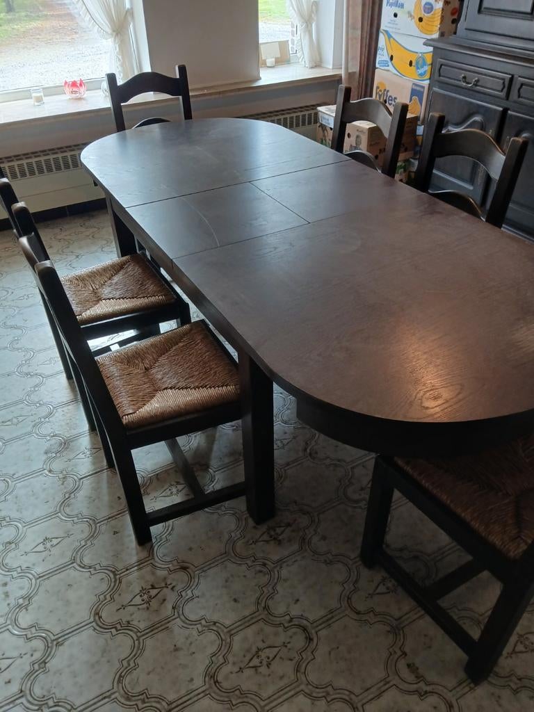 Eettafel en dressoir kasten, Ophalen