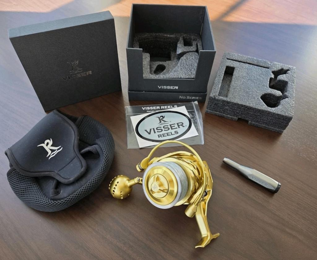 Moulin Visser série 7 — doré, Enlèvement ou Envoi, Comme neuf, Moulinet