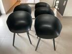 6 zwarte stoelen HAY, Huis en Inrichting, Ophalen, Zo goed als nieuw