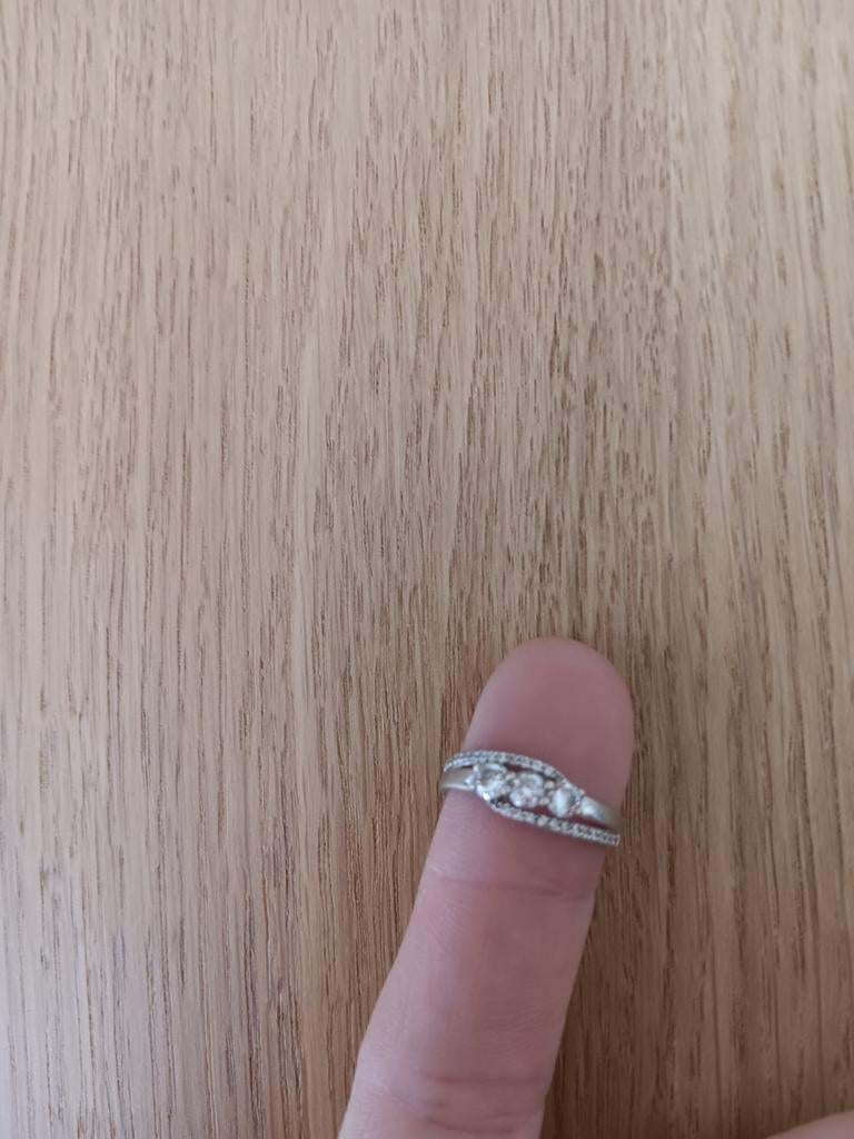 Ring Histoire d'Or witgoud, Bijoux, Sacs & Beauté, Bagues, Enlèvement ou Envoi, Comme neuf, Or, Blanc