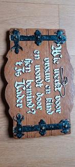 Vintage spreuk, Antiquités & Art, Curiosités & Brocante, Enlèvement ou Envoi