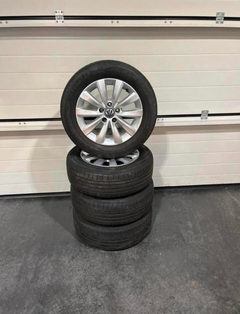 Jantes d’origines Volkswagen 16 pouces en alu, Enlèvement, Utilisé, 16 pouces, Jante(s)